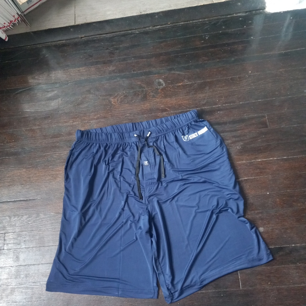Stacy Adams Mens Lounge Shorts Color Blue Size 3XL Cozy Comfort Pockets Logo...